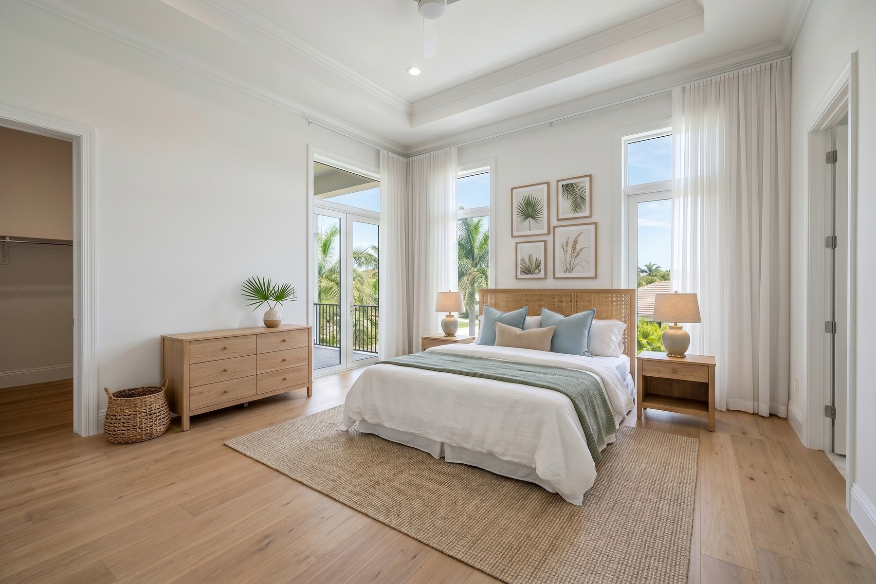 Furnished room before unstaging